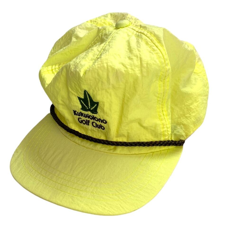 Vintage 90s Neon Lightweight Snapback Baseball Cap Hat